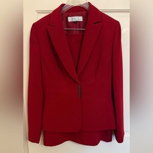 Kasper Women's Red Blazer and Skirt